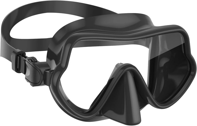 W WSTOO WSTOO Frameless Swim Goggles with Nose Cover for Adults, Panoramic Anti-Glare & Anti-Fog Tempered Glass Lenses, and Perfect Seal Food-Grade Silicone Skirt, Suitable for Snorkelling and Diving - Image 1